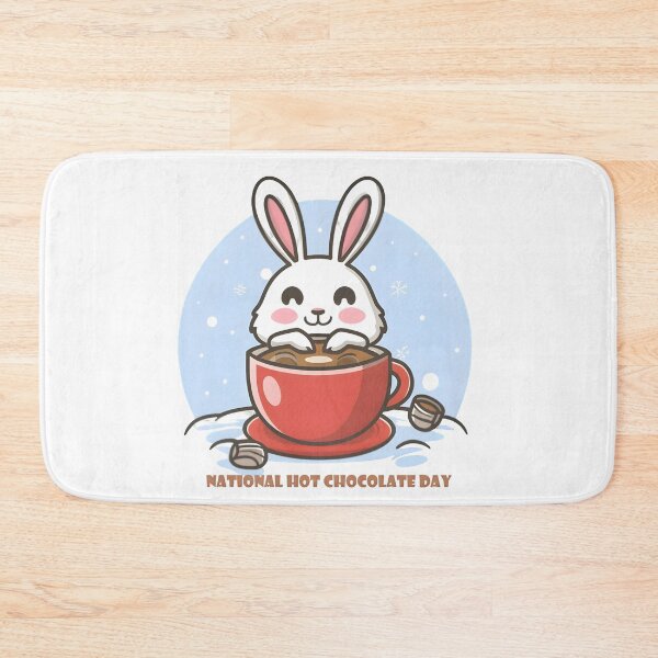 Item preview, Rabbit drinking hot chocolate designed and sold by r105.