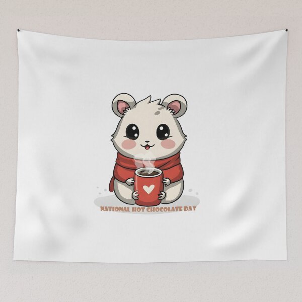 Item preview, Hamster drinking hot chocolate designed and sold by r105.