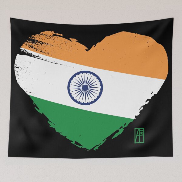 Item preview, I love my country. I love India. I am a patriot. In my heart, there is always the flag of India. designed and sold by ArtProjectShop.