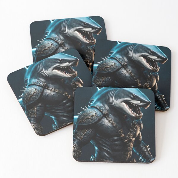 Item preview, The shark warrior defends the most vulnerable beings in the sea. designed and sold by juanxochi.