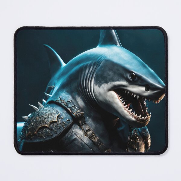 Item preview, The shark warrior defends the most vulnerable beings in the sea. designed and sold by juanxochi.