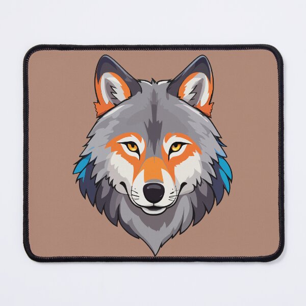 Item preview, Fierce Indian Wolf designed and sold by StickerLab4.