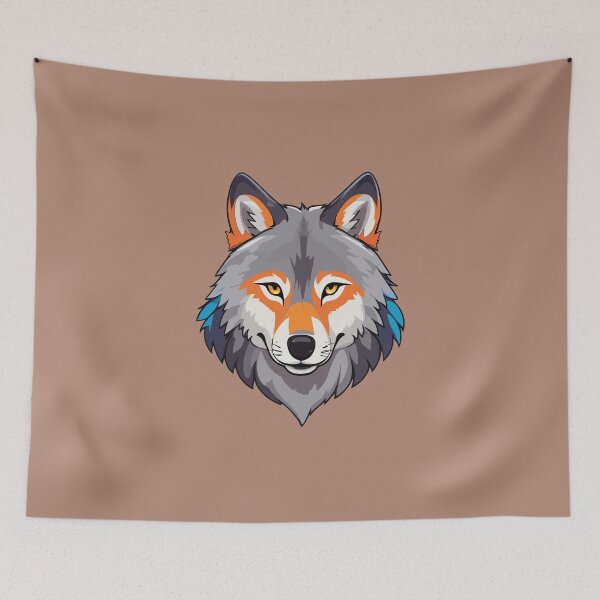 Item preview, Fierce Indian Wolf designed and sold by StickerLab4.