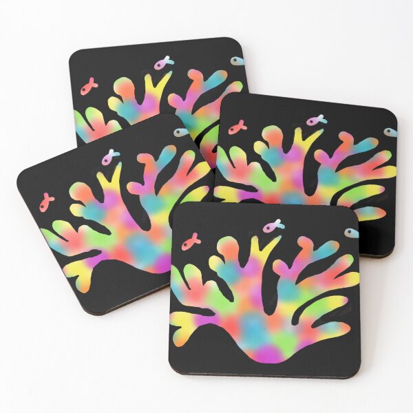 Item preview, neon coral reef designed and sold by seahorse crossing.
