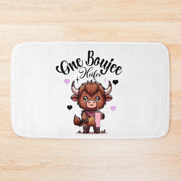Item preview, One Boujee Heifer , Heifer Valentine, Highland Cow Valentine , Valentine Day designed and sold by pugshowsfashion.