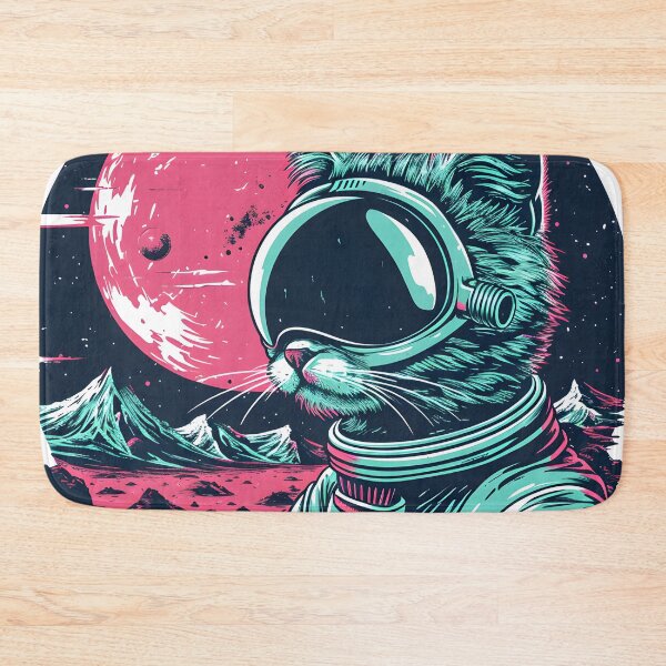 Item preview,  Cat astronaut on the moon designed and sold by TheRealmWithin.