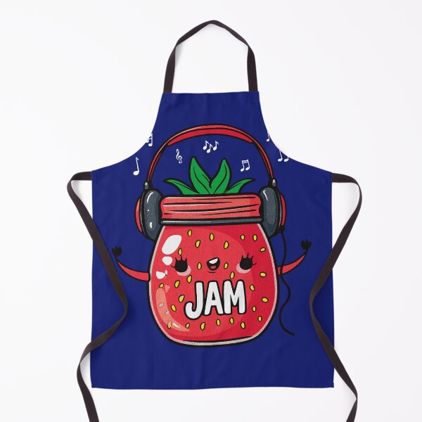 Artikelvorschau, Jammin' Strawberry Beats – Musikalisches Marmeladenglas-Design entworfen und verkauft von Sir Meow Meow.