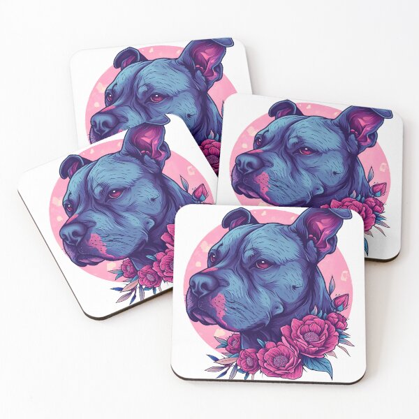 Item preview, Amstaff in flowers designed and sold by TheRealmWithin.