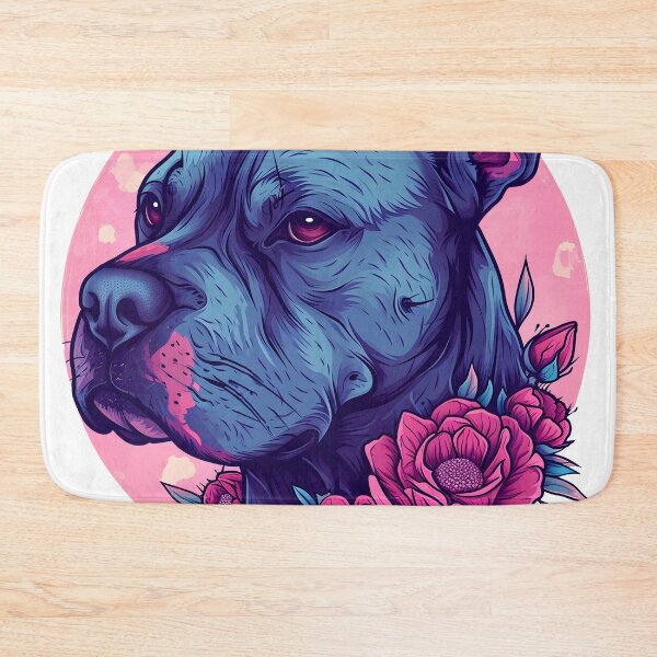 Item preview, Amstaff in flowers designed and sold by TheRealmWithin.