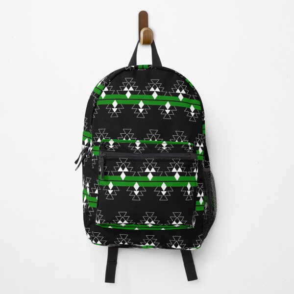 Item preview, Green on Black Native Woven Stories designed and sold by NDNlook.