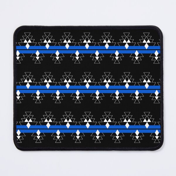 Item preview, Blue on Black Native Woven Stories designed and sold by NDNlook.