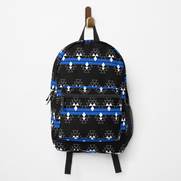 Item preview, Blue on Black Native Woven Stories designed and sold by NDNlook.