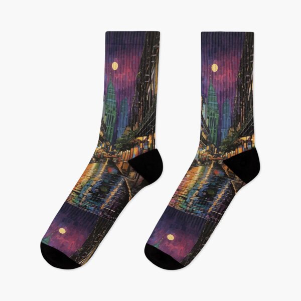 Item preview, NOLA watercolor night scene 1 designed and sold by muskitt.