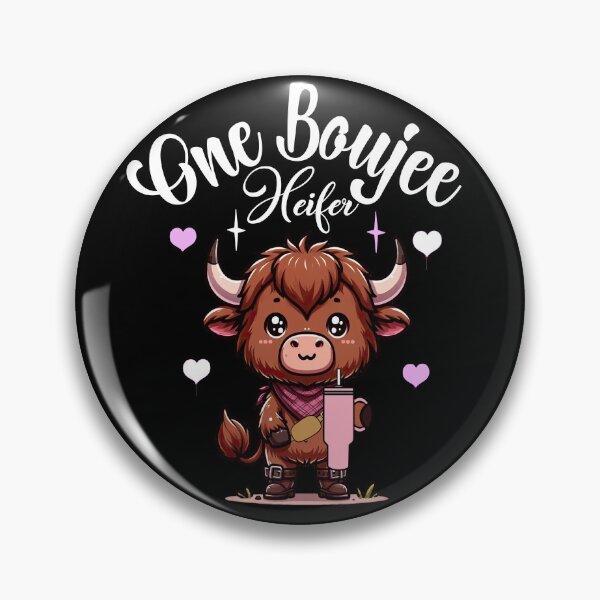 Item preview, One Boujee Heifer , Heifer Valentine, Highland Cow Valentine , Valentine Day designed and sold by pugshowsfashion.