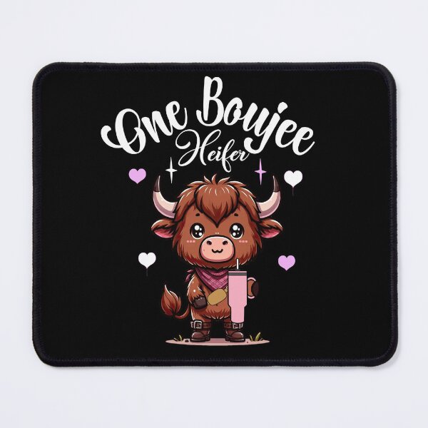Item preview, One Boujee Heifer , Heifer Valentine, Highland Cow Valentine , Valentine Day designed and sold by pugshowsfashion.