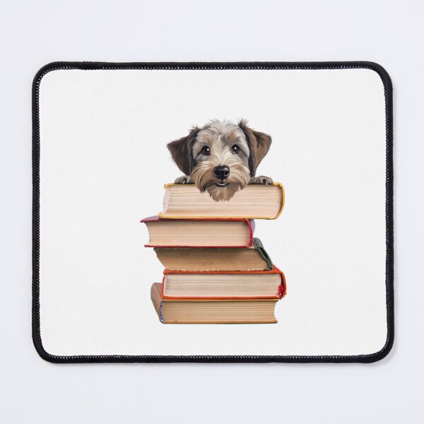 Item preview, Dandie Dinmont Terrier And Books designed and sold by TheAnimalZ00.