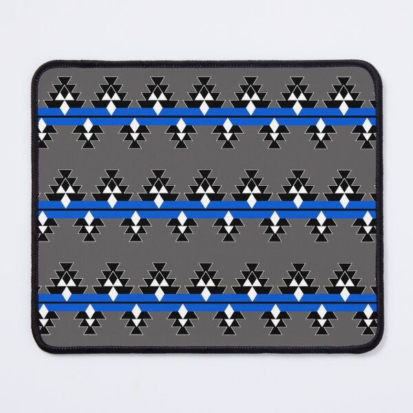 Item preview, Blue on Gray Native Woven Stories designed and sold by NDNlook.
