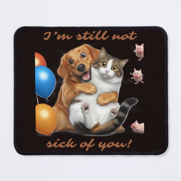Item preview, I'm still not sick of you, funny dog and cat, Ballon designed and sold by PrinceskiKinii.