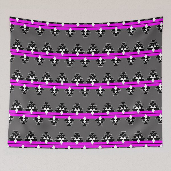 Item preview, Pink on Gray Native Woven Stories designed and sold by NDNlook.