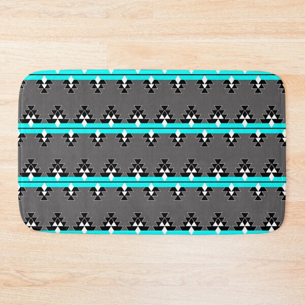 Item preview, Turquoise on Gray Native Woven Stories designed and sold by NDNlook.