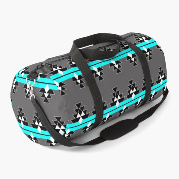 Item preview, Turquoise on Gray Native Woven Stories designed and sold by NDNlook.