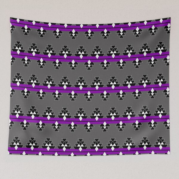 Item preview, Purple on Gray Native Woven Stories designed and sold by NDNlook.