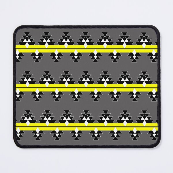 Item preview, Yellow on Gray Native Woven Stories designed and sold by NDNlook.