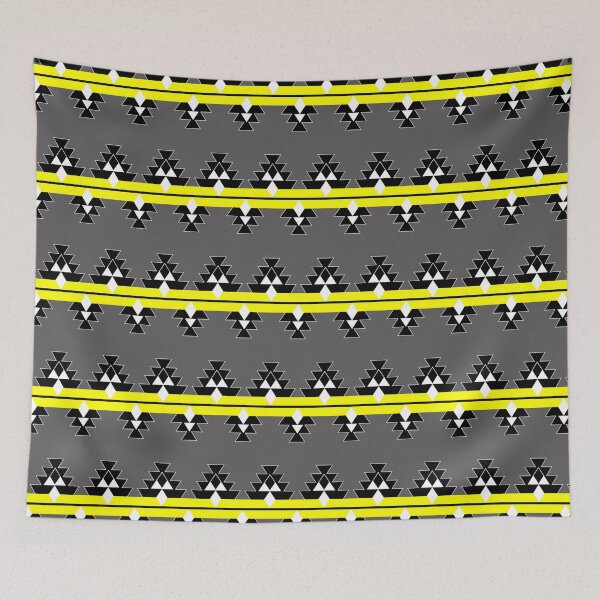 Item preview, Yellow on Gray Native Woven Stories designed and sold by NDNlook.