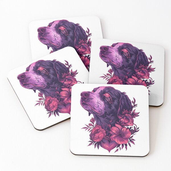 Item preview, Crying dog in flowers designed and sold by TheRealmWithin.