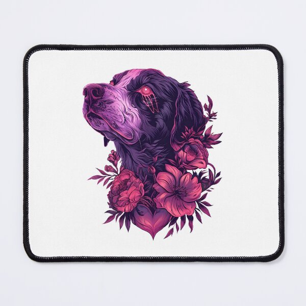 Item preview, Crying dog in flowers designed and sold by TheRealmWithin.