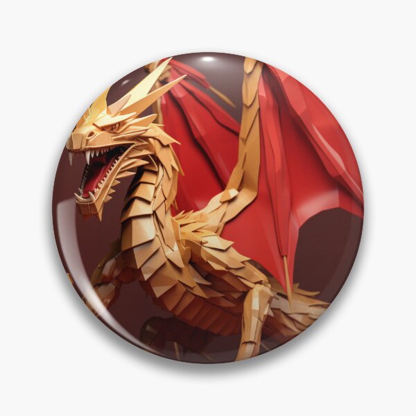 Item preview, "The Golden Draconis: A Symmetrical Origami Marvel" designed and sold by ZuelowArt.