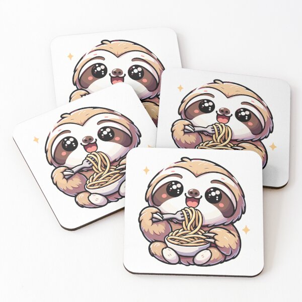 Item preview, Cute Festive Sloth with Spaghetti designed and sold by Zyric Art.