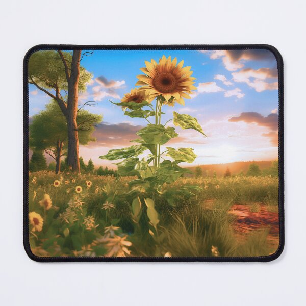Item preview, Beautiful Sunflower at Dusk Painting designed and sold by SmashTeen.