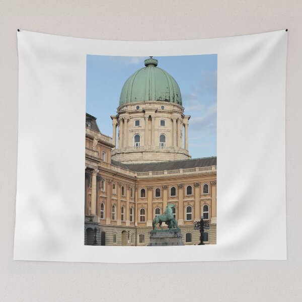 Item preview, Buda castle with horse statue Budapest Hungary designed and sold by goceris.