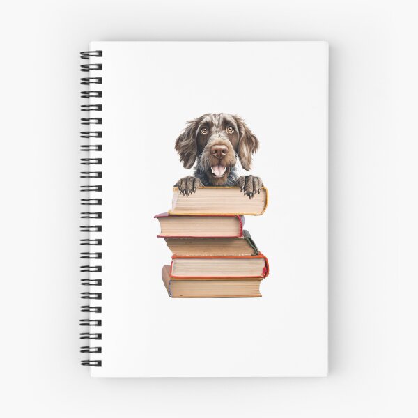 Item preview, German Wirehaired Pointer And Books designed and sold by TheAnimalZ00.
