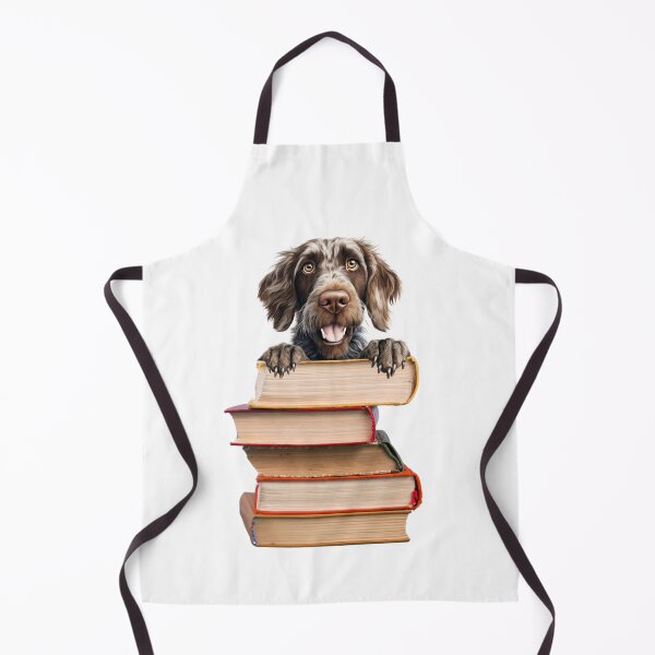 Item preview, German Wirehaired Pointer And Books designed and sold by TheAnimalZ00.