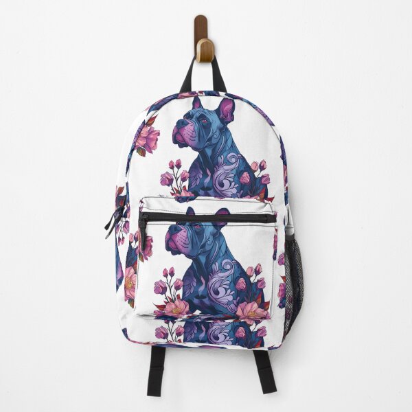 Item preview, French bulldog in flowers designed and sold by TheRealmWithin.
