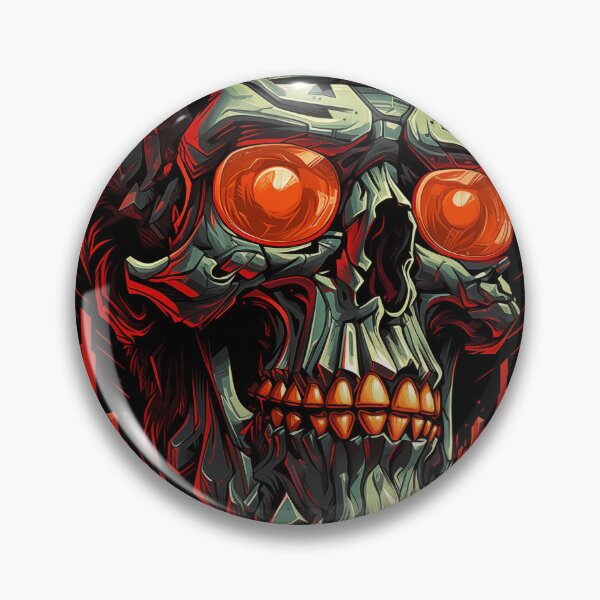 Item preview, Radiant Titanium - Alloy Metal Skull Art designed and sold by robertmullineux.