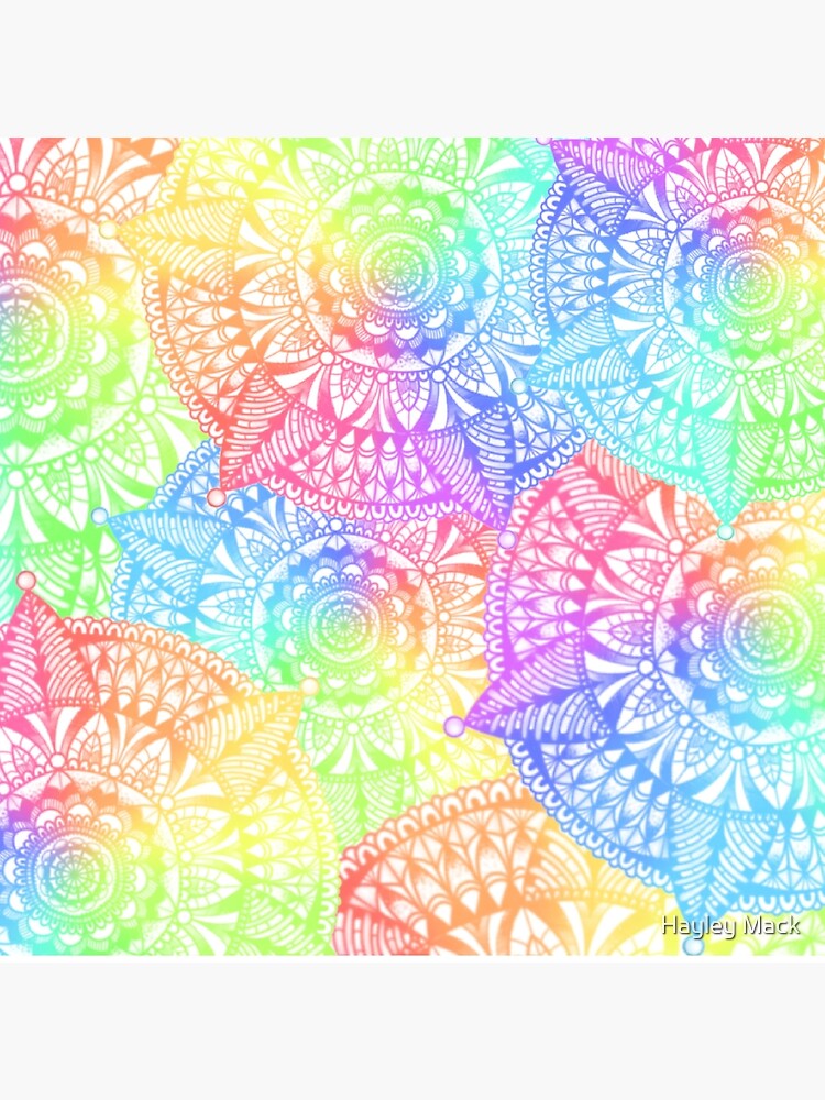 Rainbow mandala swoosh Wall Tapestry by Sea of Grace