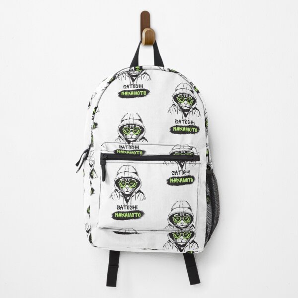 Item preview, Satoshi Nakamoto Cat in Hoodie with Green Glasses designed and sold by kylmllr101684.