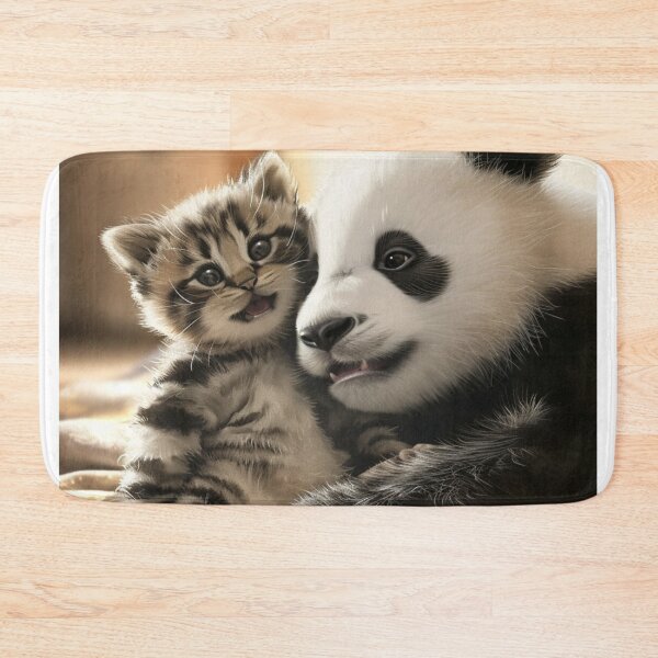 Item preview, Heartwarming Cute Animals Playful Baby Panda Furry Kitten Unique Pet Art C116-01 designed and sold by MPCFICTION.