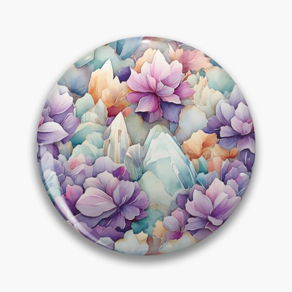 Item preview, Watercolor Crystal Cluster Pattern designed and sold by Patternliss.