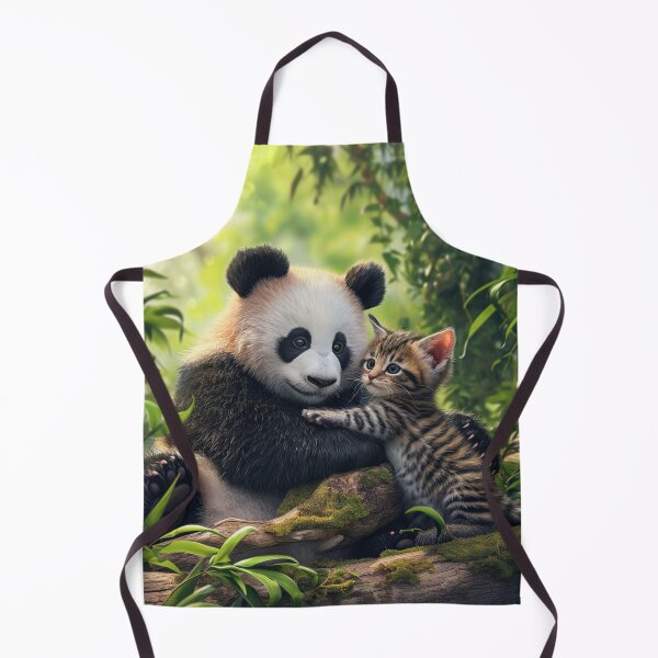 Item preview, Heartwarming Cute Animals Playful Baby Panda Furry Kitten Unique Pet Art C116-02 designed and sold by MPCFICTION.