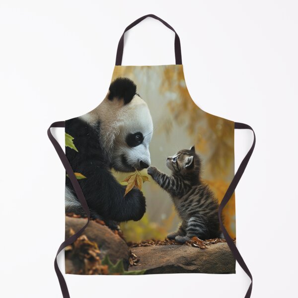 Item preview, Heartwarming Cute Animals Playful Baby Panda Furry Kitten Unique Pet Art C116-03 designed and sold by MPCFICTION.