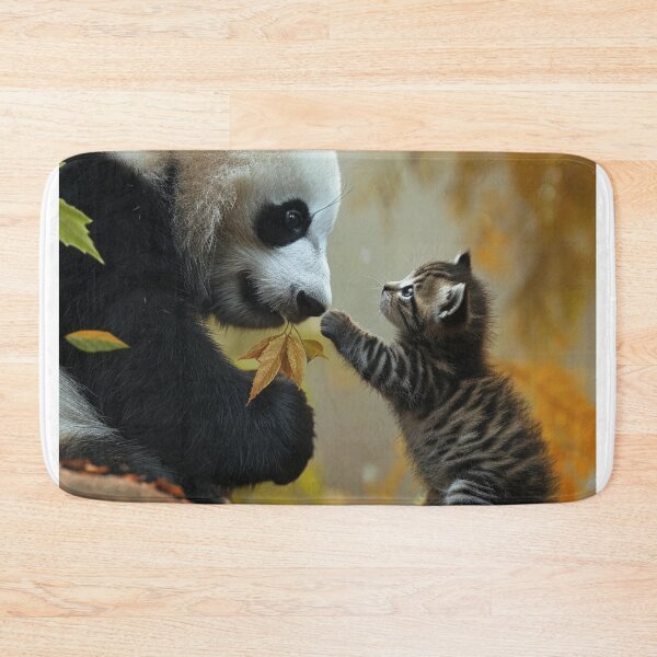 Item preview, Heartwarming Cute Animals Playful Baby Panda Furry Kitten Unique Pet Art C116-03 designed and sold by MPCFICTION.