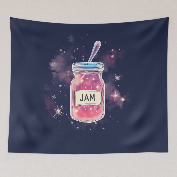 Item preview, Cosmic Spread - Kawaii Cosmic Jam Jar Design designed and sold by Sir Meow Meow.