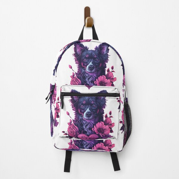 Item preview, Border collie in flowers designed and sold by TheRealmWithin.