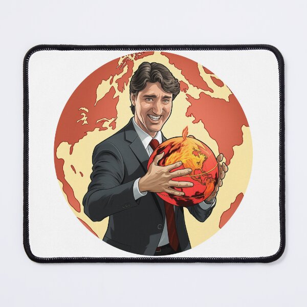 Item preview, Justin Trudeau Setting Fire to the World designed and sold by SmashTeen.