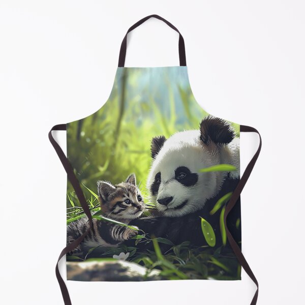 Item preview, Heartwarming Cute Animals Playful Baby Panda Furry Kitten Unique Pet Art C116-04 designed and sold by MPCFICTION.