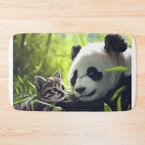 Item preview, Heartwarming Cute Animals Playful Baby Panda Furry Kitten Unique Pet Art C116-04 designed and sold by MPCFICTION.